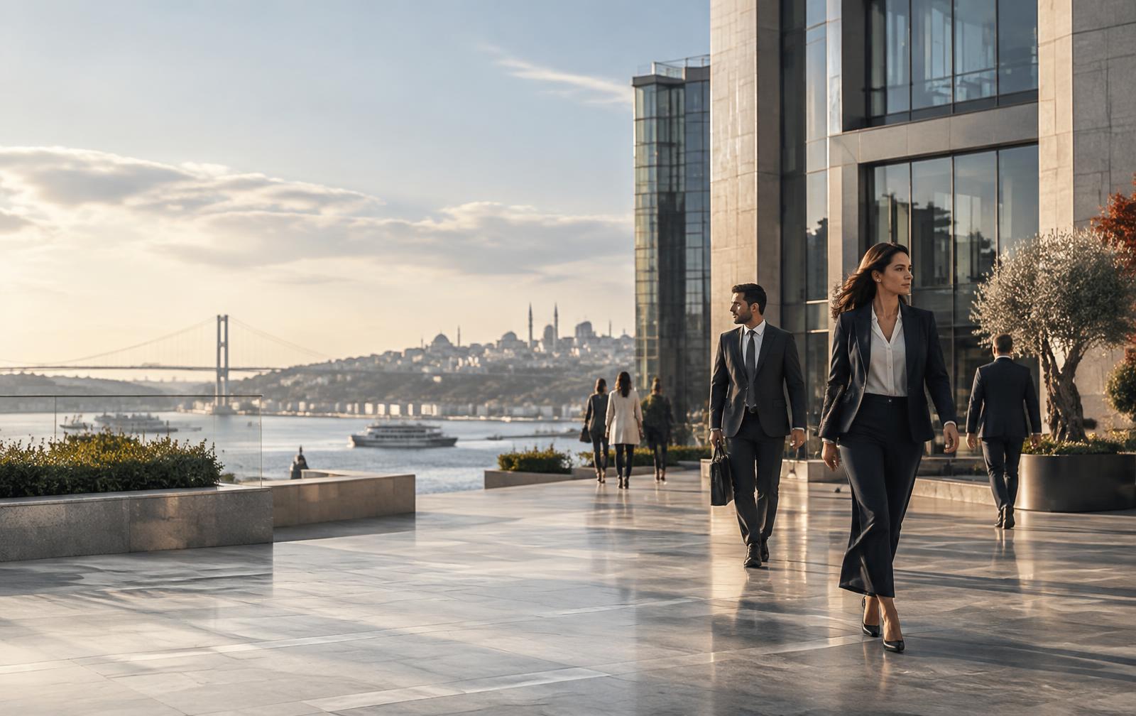 A business day in motion in Istanbul